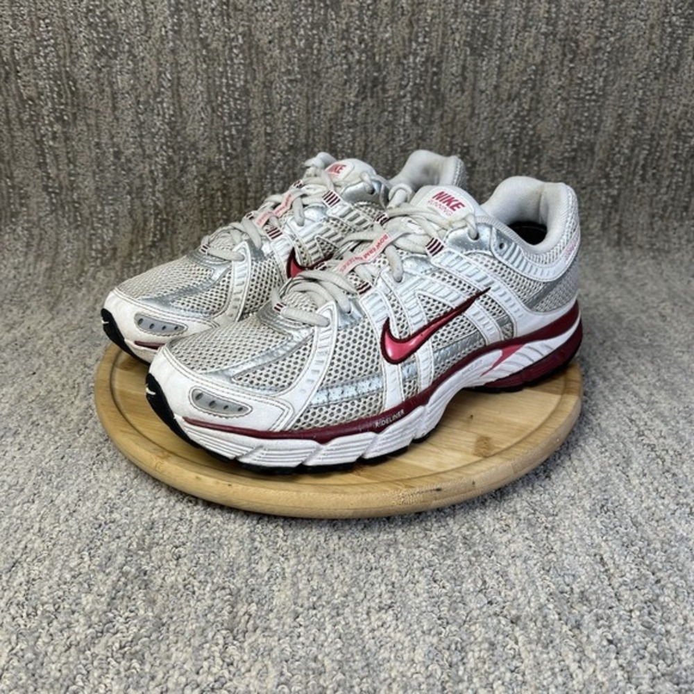 Nike Air Pegasus Womens Size 8 Bowerman Edition 316506-181 Red White Silver Used